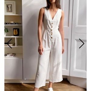 White jumpsuit from Nasty Gal